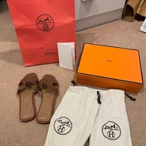 Hermès Oran Sandals - Brown, EU 37
